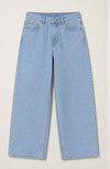 Cloud wash denim jeans